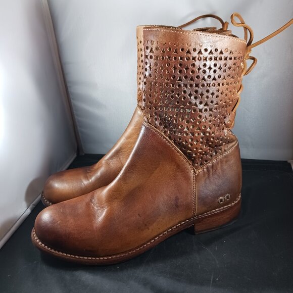 Bed Stu Tan Taupe Leather Cheshire Boots Women's size 9.5M - Picture 3 of 12